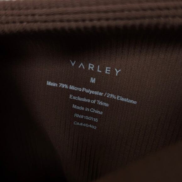 Varley Coffee Brown FreeSoft High-rise Stretchy Leggings, size M - Picture 3 of 7